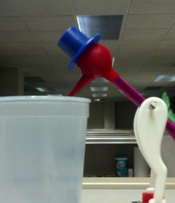 life_cubed's tweet image. Office lights are all motion sensing. Instead of jumping up like an idiot every 10 minutes meet my new buddy.