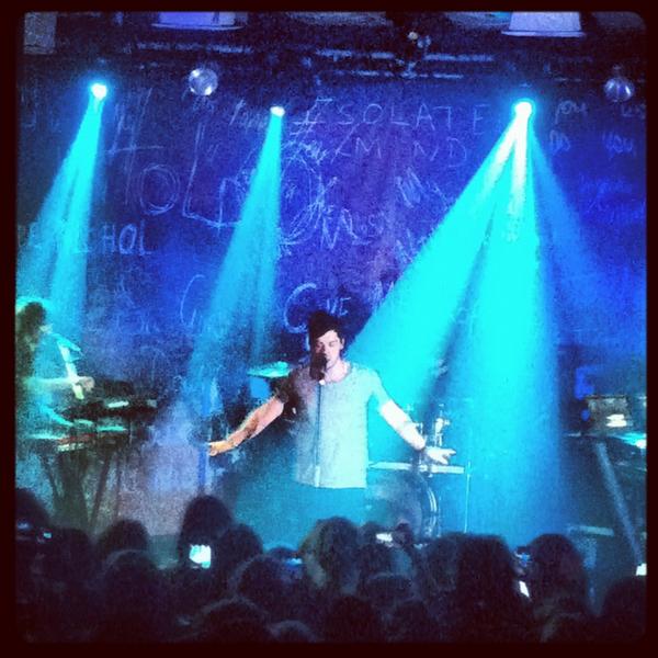 thewhitenoiseuk's tweet photo. So @Mr_Grimshaw was pretty awesome at Scala. He's come so far. Here's a crappy snap of him from the night http://t.co/58wR47Iv