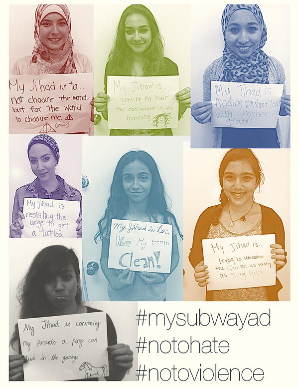 IslamicCenterLA's tweet photo. #myjihad is responding to bigotry with humor-- from the youth group of ICSC http://t.co/9wA4Kc8K