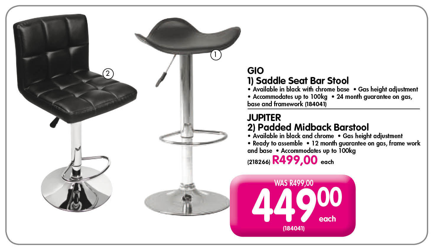 Kitchen chairs makro sale