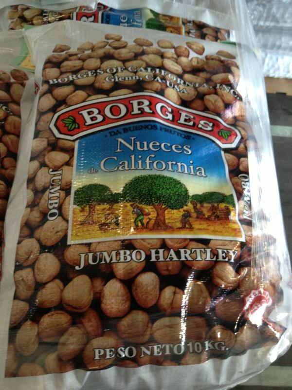 The first load of US #1 Jumbo Hartley #walnuts hits the road/rail/sea for Spain. Quality looks excellent this year.