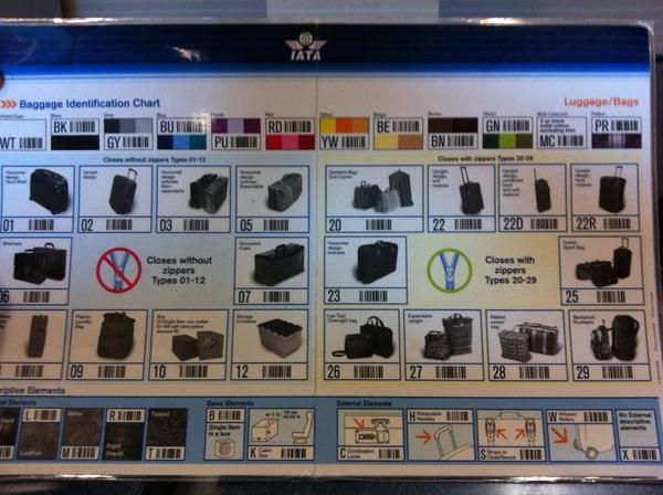 Iata Baggage Identification Chart Free Download