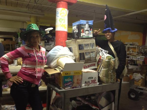 NancyKanellPHA's tweet photo. Wonderful clients with Halloween spirit getting lots of great household goods &amp; furniture for their new apartment. http://t.co/Nn1jF831