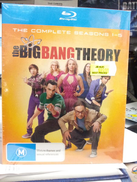 SamiC_JBaus's tweet photo. Attention geeks! Big Bang Theory seasons 1-5 is now in store @JBEastgardens on blu-ray &amp; DVD - grab it today! #jbhifi http://t.co/RJ3Dl774