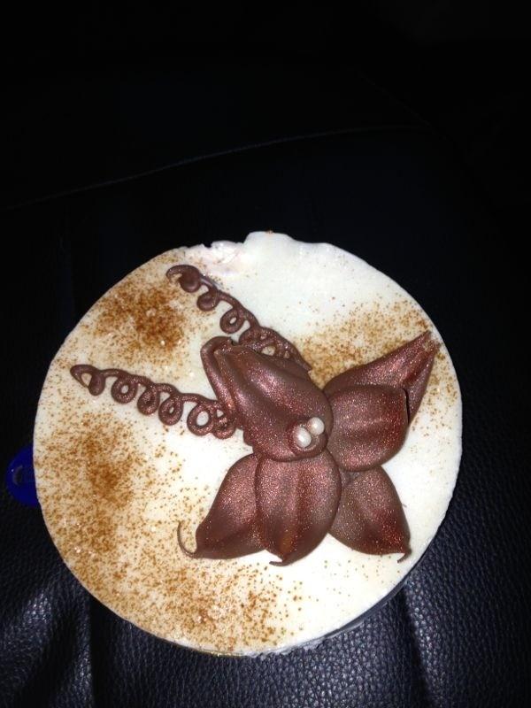 Vandaag in de winkel Speculaas-taartje in de herfst kleuren.