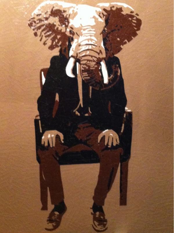 Chance_Foreman's tweet photo. "The Big 5 - Elephant"
Duct Tape @theduckbrand 
38" x 48" http://t.co/DWwvT31I