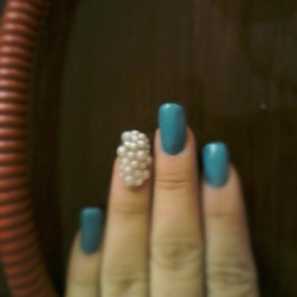 AMO las uñas con peerlas!