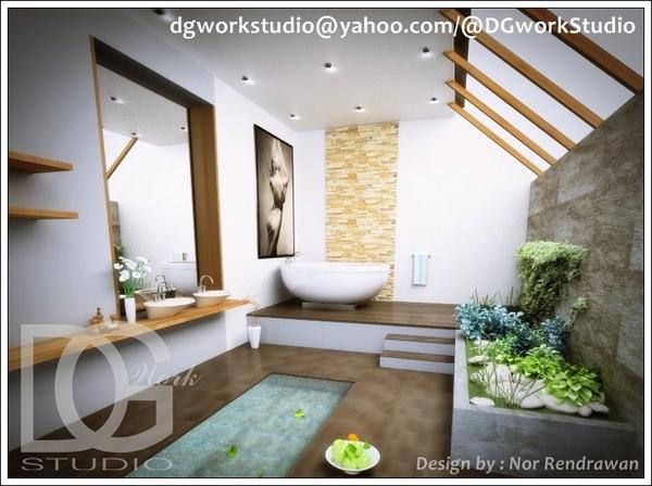 DGworkStudio's tweet image. Bathroom, design by : Nor Rendrawan