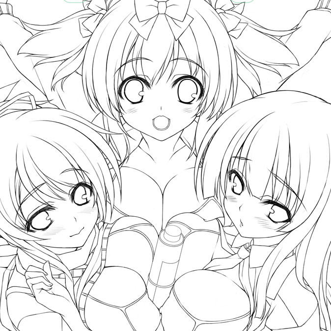 快楽天beastのペン入れ終わりました～(^-^)締切が20日に決まったので、同人はそのあと再開という感じになりそうです。冬コミのグッズ類は紙袋&amp;キャラポスターにしようかと思っています! 