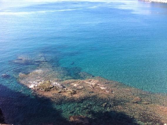 And clear blue waters...