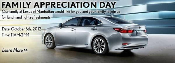 Lexus_Manhattan's tweet image. Come to our Family Appreciation Event TOMORROW, &amp;amp; preview the ALL-NEW ES! #LexusOfManhattan #AllNewES