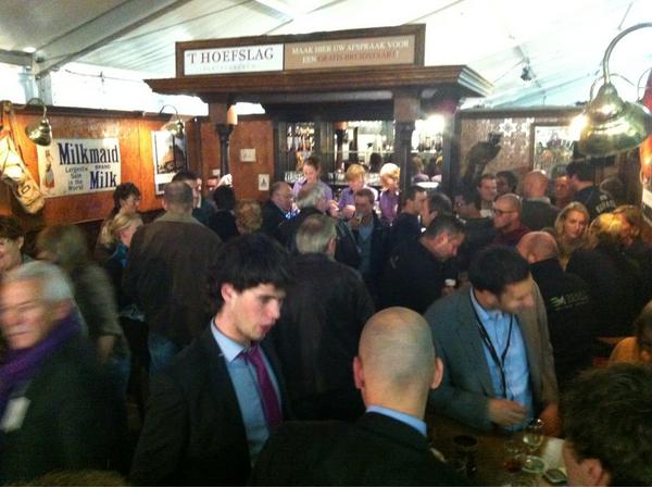 De business borrel op de stand van 't Hoefslag is geslaagd!