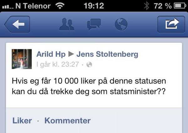 idahbor's tweet photo. Det er på tide å få IQ- sperre på Facebook! #demokrati http://t.co/3025o4Tb