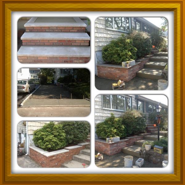 #masonrysteps #brickretainingwall #apron #frontporch