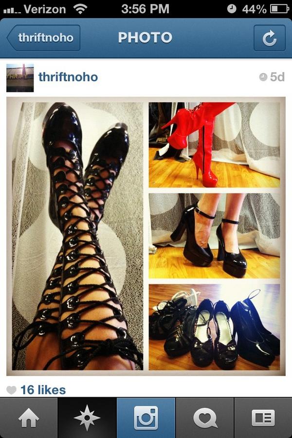 ThriftNoHo's tweet image. Ladiesss💁 who needs kick ass shoes for their Halloween costume?! #playforms #sexy #tieupboots