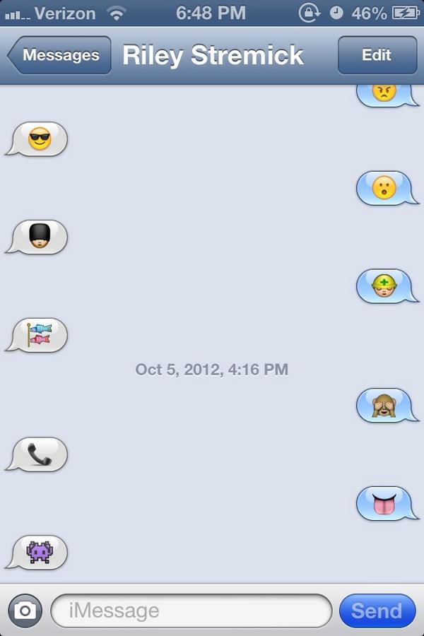 mattymathias's tweet image. Me and @rilestremmmk have made our own language! #emojicode