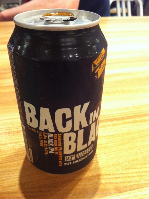 topablo's tweet photo. $3.50 grab and go Back In Black IPA? I don't hate you after all Terminal 2. #SFO http://t.co/nPym9MGG