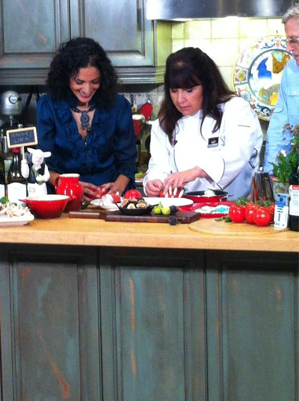 Cant wait to see tv spot with chef #juliahanna, im making tomato and buffalo with basil layer