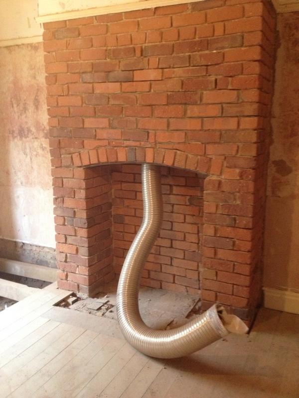 aquacleanuk's tweet photo. Brick fireplace sandblasted and awaiting repointing http://t.co/OXgpNI57