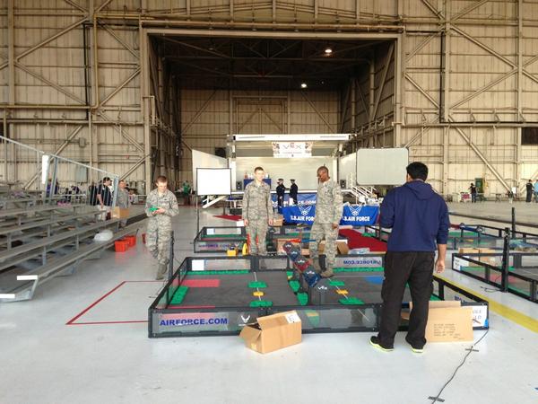 Thanks to the <a href="/usairforce/">U.S. Air Force</a> for hosting and helping out with the fields. #DEstatechamps #vexmen