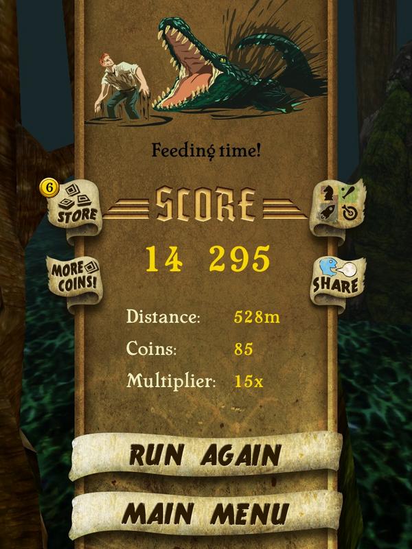 I got 14 295 points while escaping from demon monkeys. Beat that! bit.ly/TempleRunGame #TempleRun