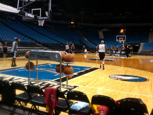 Twolves_PR's tweet image. #Twolves back at Target Center for Day 5 of training camp. #WolvesUnited