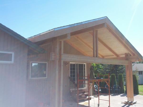 TimAustinLLC's tweet image. Timber frame roof