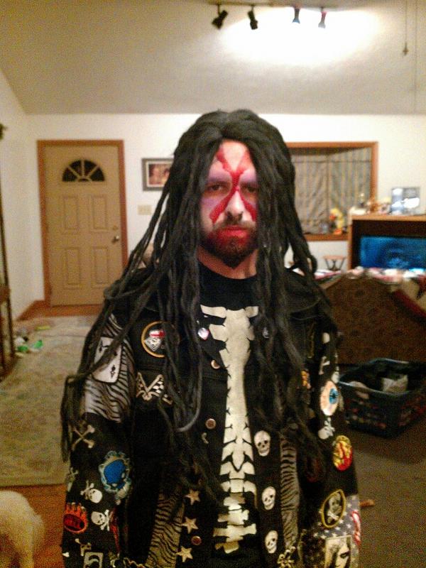 xerostyle's tweet image. rob zombie costume for the #ovrg party!!!
