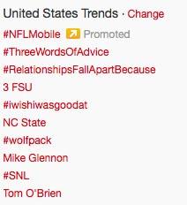 watchkeep's tweet image. “@ESPNCFB: In fairness, it should be pointed out that #3FSU &amp;amp; #SNL are also trending. (BTW, who's hosting tonight?) http://t.co/gFzzTIby”