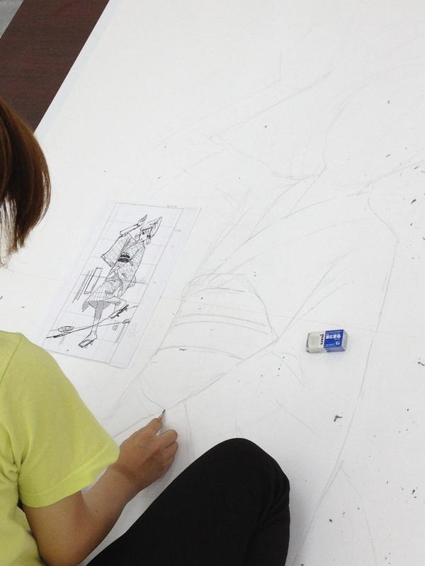 Fellows En Twitter 巨大少女名鑑の作者 宇島葉 がただいまライブで巨大少女 徳島バージョン を描いております 完成は明日昼ごろ 間に合うのか宇島 Http T Co Mlazhsyk Twitter