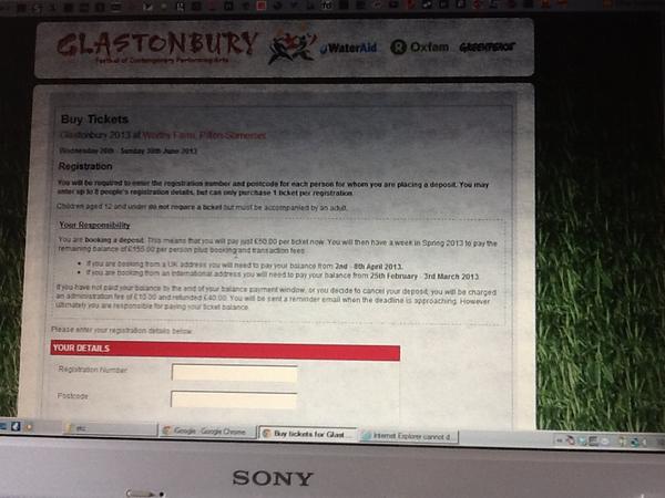 Keep getting this far, no further though <a href="/Smevchenko/">Neal Smeathers</a> @ballymcfc #glasto