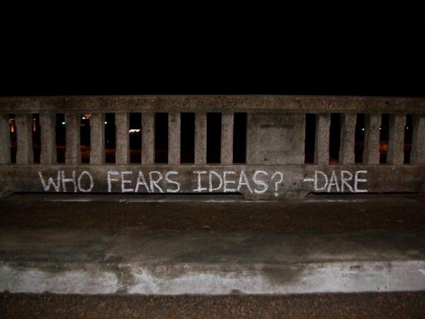hamletanima's tweet photo. Who fears ideas? http://t.co/xZqtvVFm