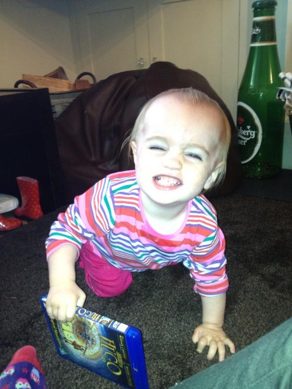 sezzaja's tweet photo. Maddie doing her best smile http://t.co/52nV3S0P