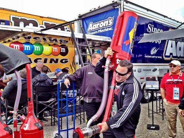 happymadison's tweet image. KJ bringing the BOOM in #talledega - getting ready to say &quot;gentlemen start your engines&quot; on #espn #NASCAR