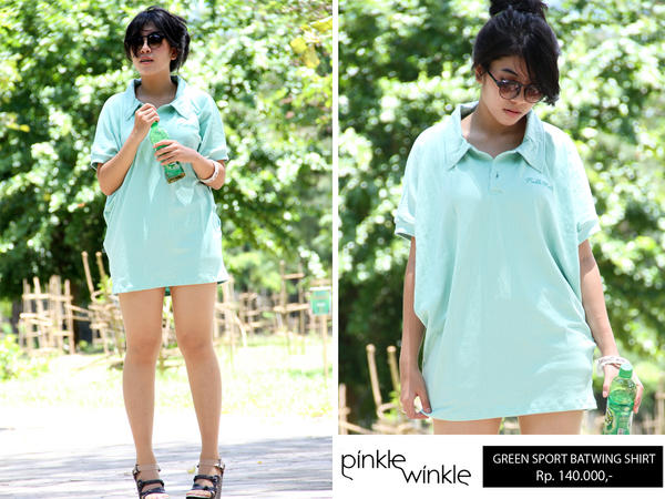 Green Sport Batwing Shirt, Only 140rb, Grab fast yaa 082134393337_23AAB2DC