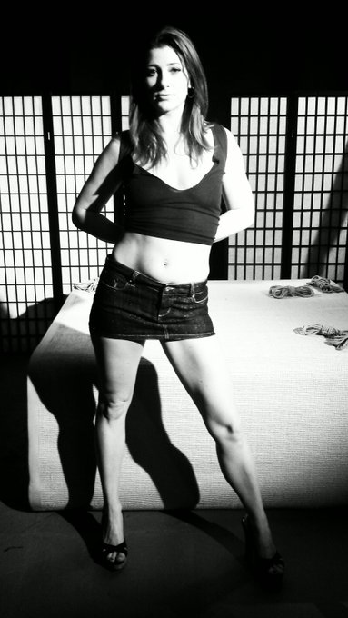 Shooting #bondage scenes today for my clips store with @damonpierce... Ready to get tied up! http://t<a href="/tag/bondage"class="tags">#bondage</a>