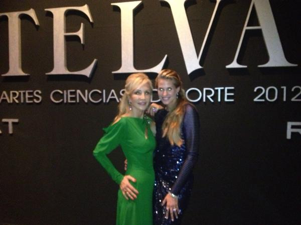 En la fiesta de Telva que patrocina Rabat. Con Eva Rabat que es divina