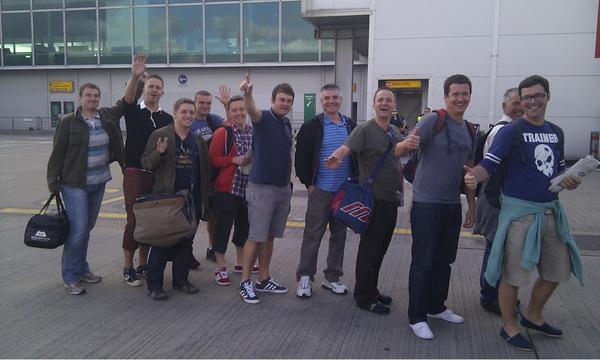 TheRealKingDing's tweet image. Airport Conga with @ScottyArnold @Chrissyboy333 @mcbain55 @backtobackback