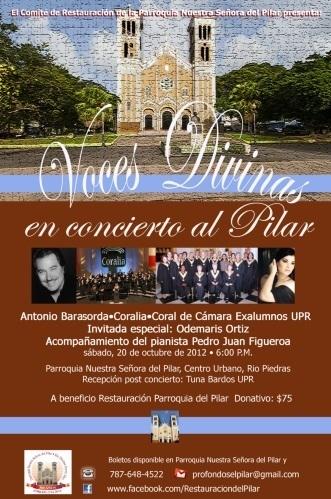 VocesDivinas's tweet photo. @enosotras quisieramos compartir info sobre nuestras VOCES DIVINAS EN CONCIERTO AL PILAR, llamanos al 787-648-4522 http://t.co/YCNhHQKa