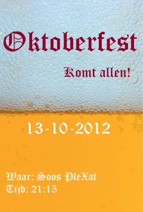 SoosPlexat1's tweet photo. Zaterdag Oktoberfest @SoosPlexat! http://t.co/ol9qri9T