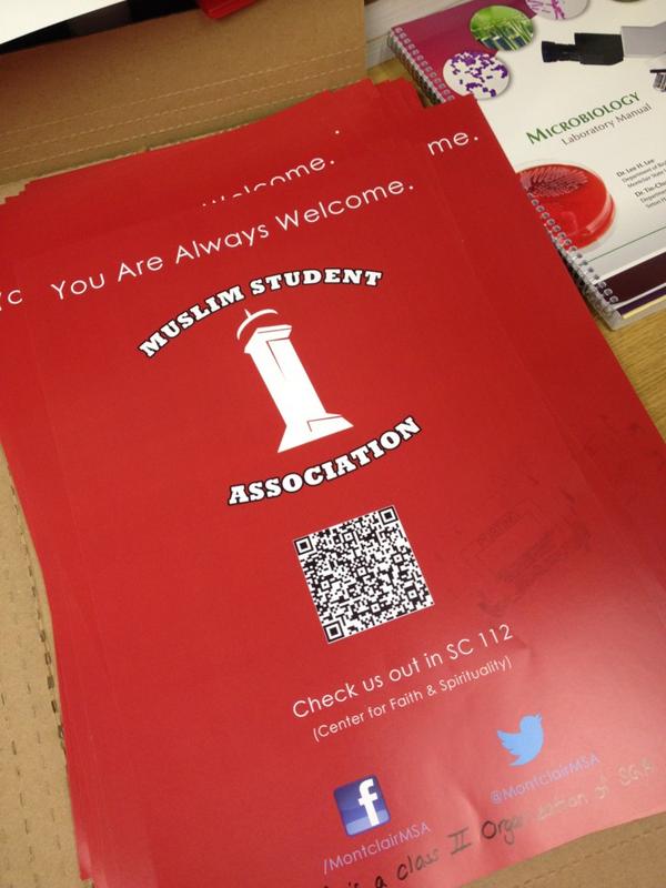 MontclairMSA's tweet image. Our new posters which you'll be seeing around campus :)