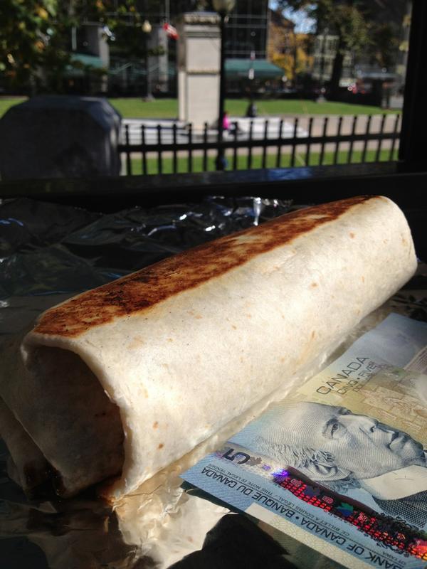 nomadgourmet's tweet image. #Halcon2012 Hulk burrito. Can you handle it?