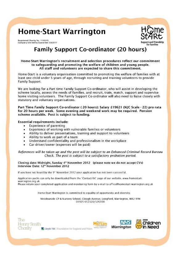 <a href="/WarringtonBC/">Warrington Borough Council</a> Can you please RT/share this advert for a local charity? Thanks for the support