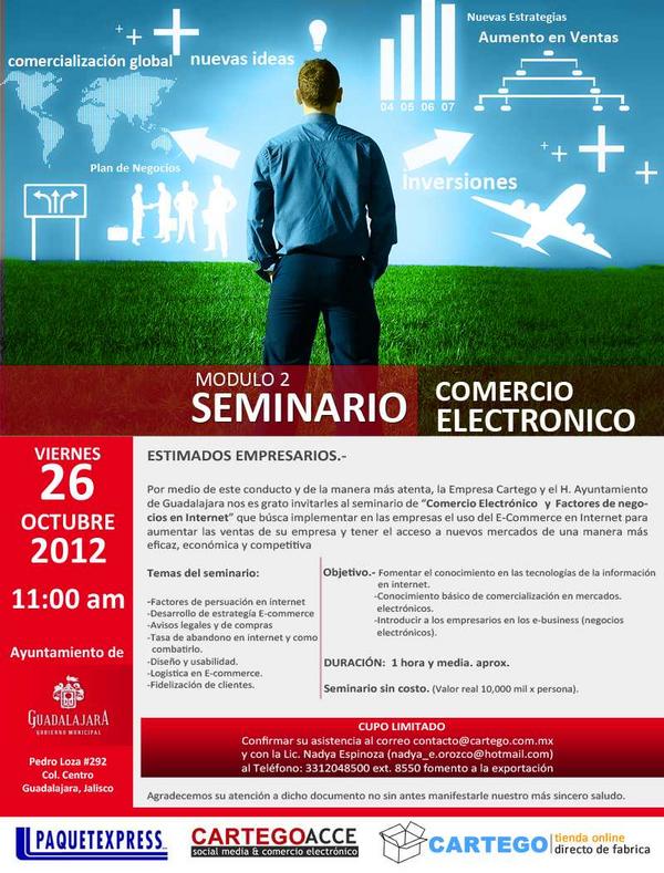 COMCE_Occidente's tweet photo. Seminario "Mercadotecnia y Comercialización por Internet Modulo II"
EVENTO SIN COSTO, CUPO LIMITADO! http://t.co/uaR4N3ok