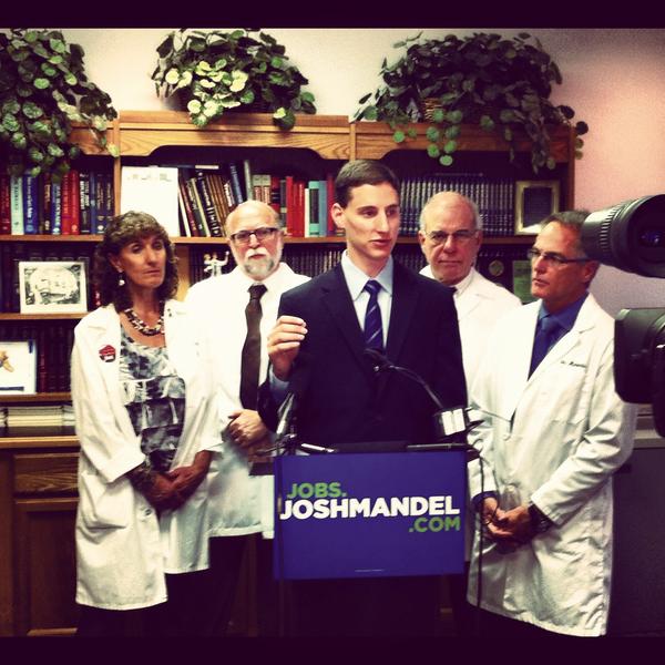 Josh Mandel 4 Senate (@josh4senate) on Twitter photo "Saying you want to repeal Obamacare isn't enough"- <a href="/JoshMandelOhio/">Josh Mandel</a> today discusses his healthcare reform plan #ohsen "Saying you want to repeal Obamacare isn't enough"- <a href="/JoshMandelOhio/">Josh Mandel</a> today discusses his healthcare reform plan #ohsen