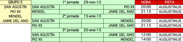 @rafaprietoo Calendario Tenis de mesa A