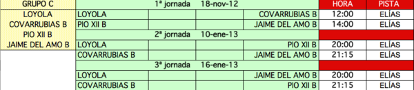 @rafaprietoo Calendario Tenis de mesa B