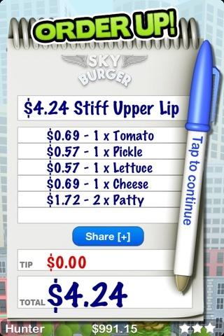 clinth80's tweet image. I just stacked a $4.24 Stiff Upper Lip in Sky Burger for iOS!