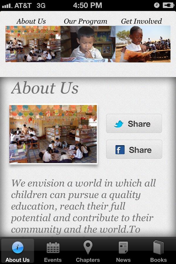 mindelusions's tweet image. @RoomtoRead sneak peek. Built at @codestrong Hack to Help!! @appcelerator