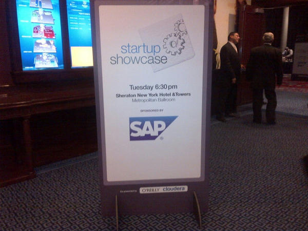 sfeldman0's tweet image. #sapstartup forum program at #hadoop conf #strataconf #sap #hana.  Sheraton NY now!  Don&apos;t be late.